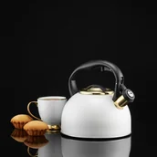 Czajniki na gaz - Czajnik z gwizdkiem Royal 2 l biały AMBITION - miniaturka - grafika 1