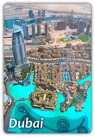 Magnesy - DUBAJ - Emiraty - Wieżowce - Burj Khalifa - Widok - Magnes na lodówkę - miniaturka - grafika 1