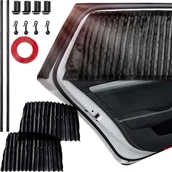 Rolety - Alogy Osłona Magnetyczna kurtyna roleta na szyby tylne boczne do auta samochodu przeciwsłoneczna ochrona UV Czarna [2szt] - miniaturka - grafika 1