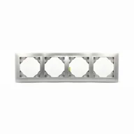 Klawisze i ramki - EFAPEL AQUARELLA RAMKA 4-KROTNA ALUMINIUM 90940 TAL - miniaturka - grafika 1