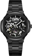 Zegarki męskie - Zegarek męski KENNETH COLE KCWGY0046202 czarny klasyczny skeleton - miniaturka - grafika 1
