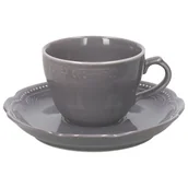 Filiżanki - Zestaw filiżanek TOGNANA Charme Grigio Londra 205 ml (8 elementów) - miniaturka - grafika 1