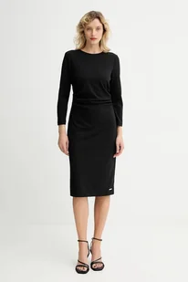 Calvin Klein sukienka kolor czarny mini prosta LV044D062G - Sukienki - miniaturka - grafika 1