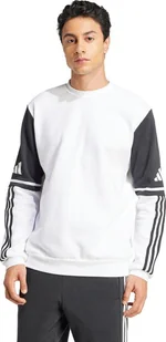 Bluza męska adidas Squadra 25 Sweat Crew biało-czarna JD2959 S - Bluzy męskie - miniaturka - grafika 1