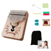 Akcesoria do perkusji - KALIMBA instrument AFRYKAŃSKI pianino ZANZA MBIRA - miniaturka - grafika 1