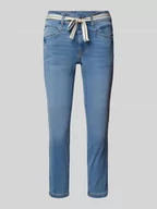 Spodnie damskie - Jeansy o kroju regular fit o długości 7/8 - miniaturka - grafika 1