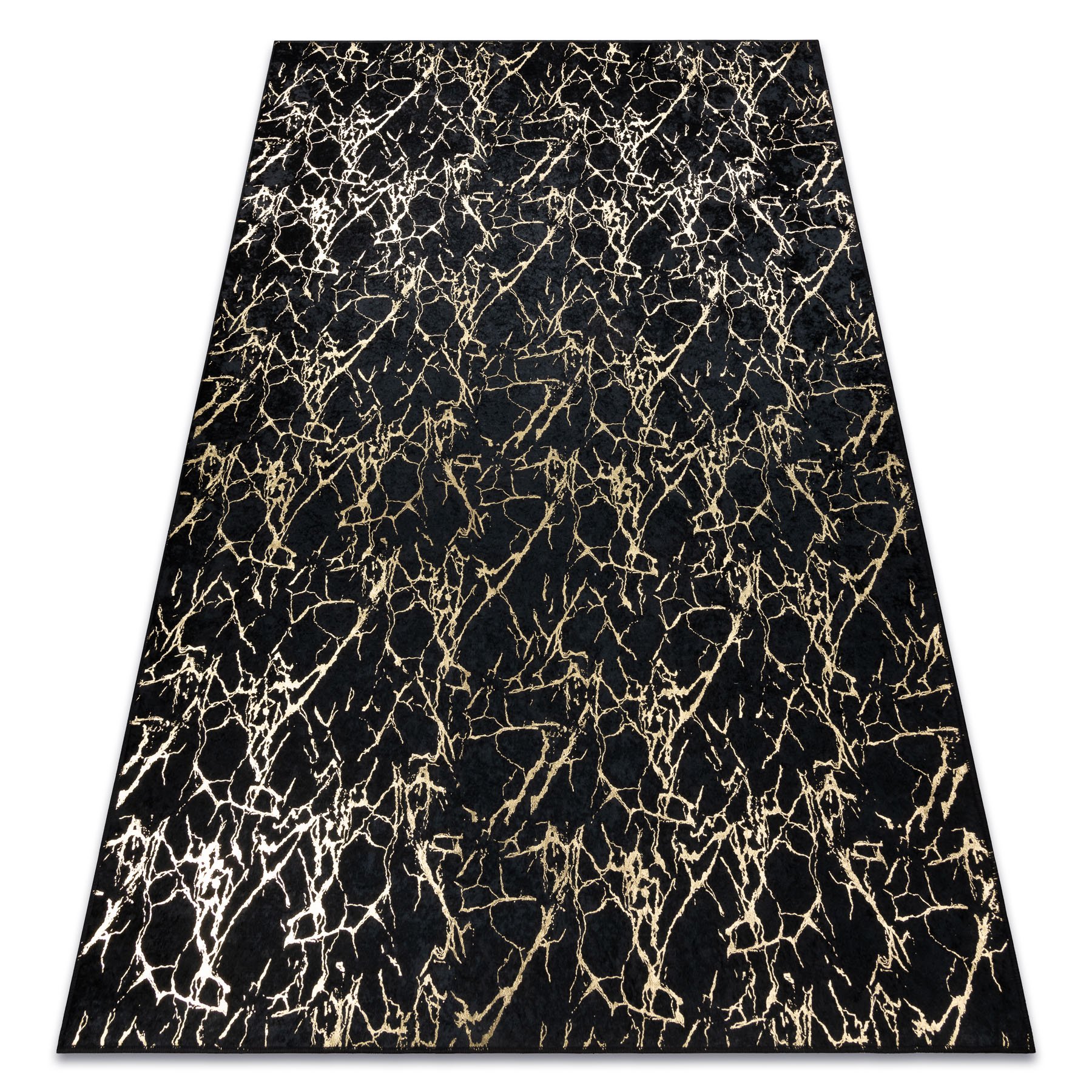 Dywan do prania MIRO 11111.2106 Marmur, glamour antypoślizgowy - / złoty czarny 160x220 cm