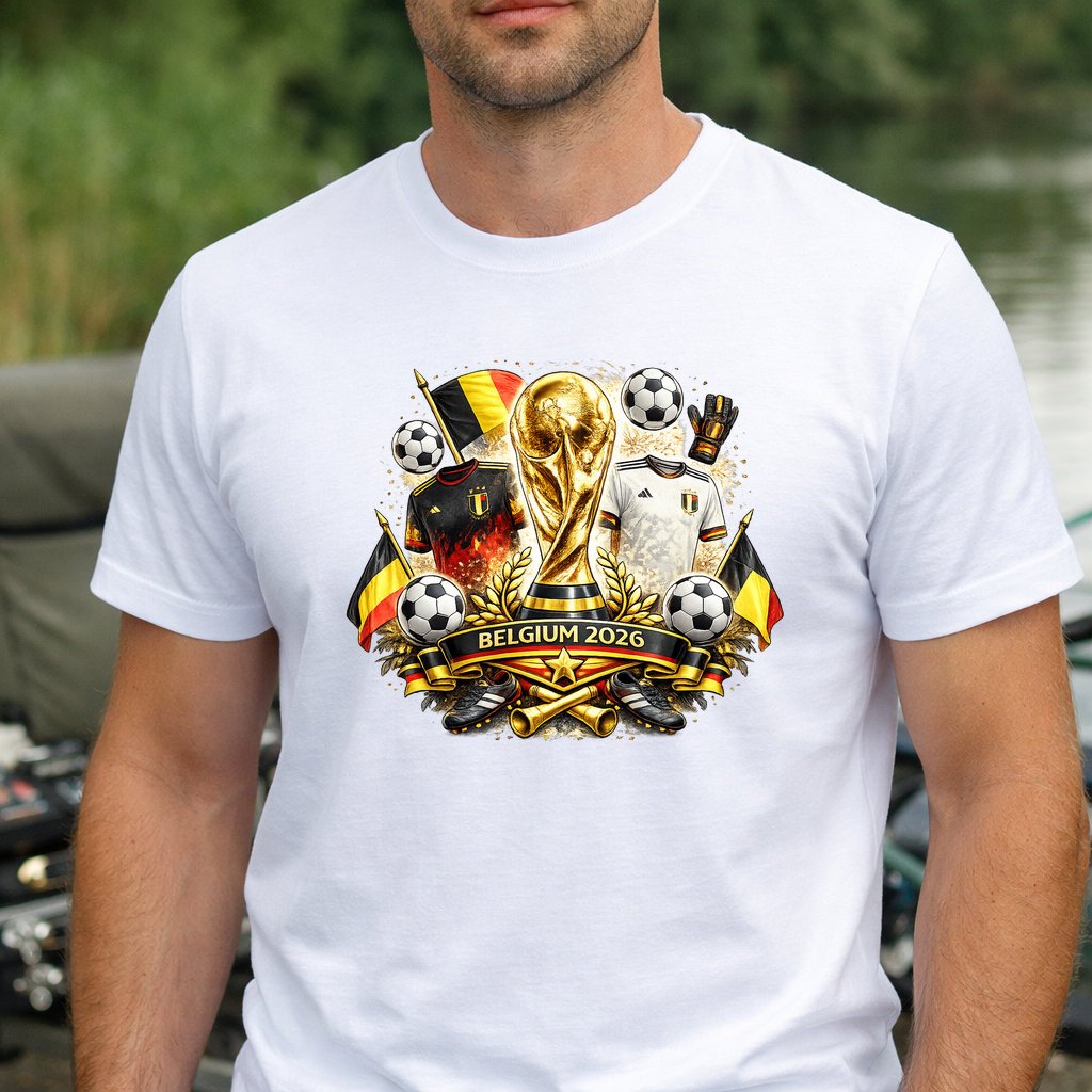 Koszulka WORLD CUP 2026 BELGIA kolor biały rozmiar M