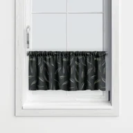 Firany - Zazdrostka WINTER wzór BN44 | Sosnowe igły na ciemnozielonym tle 45 x 150 cm - miniaturka - grafika 1