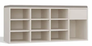 Kaszmirowa szafka na buty z siedziskiem - Serdof - Szafki na buty - miniaturka - grafika 1