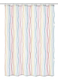 Kleine Wolke Jolie Tekstylna Zasłona prysznicowa Multicolor 180x180 cm - Zasłony prysznicowe - miniaturka - grafika 1