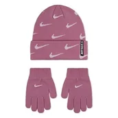 Czapki dla dzieci - Nike Czapka dziecięca Swoosh Repeat Beanie Set - miniaturka - grafika 1