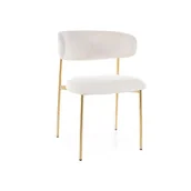 Krzesła - Krzesło tapicerowane ELTON RAVEN beżowy - miniaturka - grafika 1