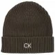 Czapki damskie - Czapka Classic Cotton Rib Beanie K50K509680 MRZ (CK151-a) Calvin Klein - miniaturka - grafika 1