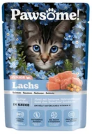 Mokra karma dla kotów - Pawsome Junior Lachs - łosoś saszetka 85g - miniaturka - grafika 1