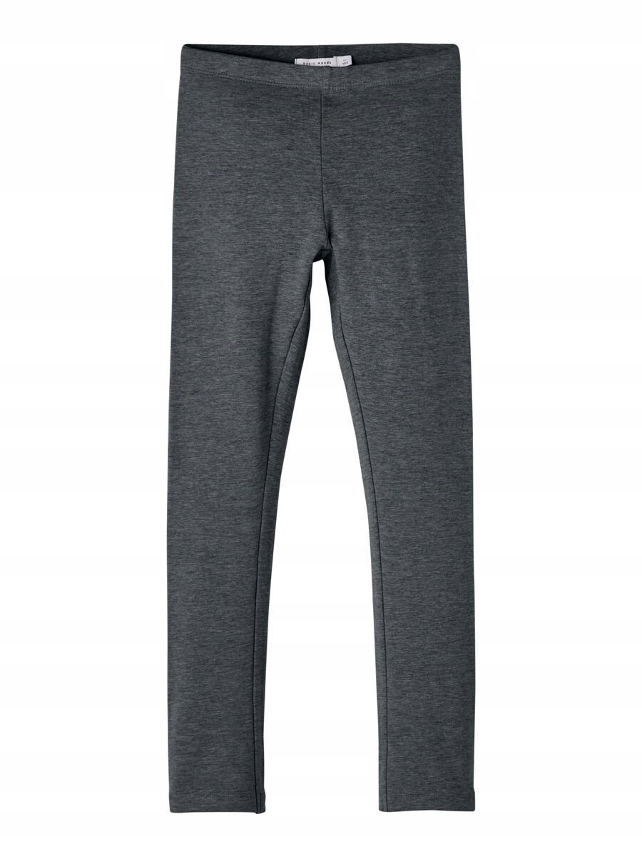 NAME IT LEGGINSY SZARE GŁADKIE MIĘKKO PRZYLEGAJĄCE 146 JSD