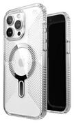 Etui i futerały do telefonów - Speck Presidio Perfect-Clear Grip ClickLock & MagSafe do iPhone 15 Pro Max (Clear / Chrome Finish / Serene Silver) - miniaturka - grafika 1