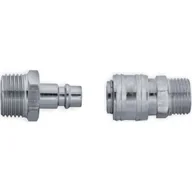 Pozostałe wyposażenie warsztatu - PANSAM Komplet szybkozłączek A535403 gwint zewnętrzny 3/8 cala - miniaturka - grafika 1