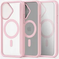 Etui i futerały do telefonów - Etui do Apple iPhone 16 Do Magsafe, Przezroczyste, Jasnoróżowe Szkło 9H - miniaturka - grafika 1