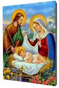 Ikony i obrazy sakralne - Ikona złocona Święta Rodzina - miniaturka - grafika 1