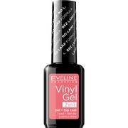 Odżywki do paznokci - Eveline Vinyl Gel winylowy lakier do paznokci+top coat 2w1 204 12ml - miniaturka - grafika 1