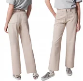 Legginsy - Jeansy straight z prostymi nogawkami damskie Outhorn OTHWSS24TTROF723-12S Biały - miniaturka - grafika 1