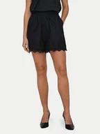 Spodnie sportowe damskie - ONLY Szorty materiałowe Lou 15313167 Czarny Loose Fit - miniaturka - grafika 1