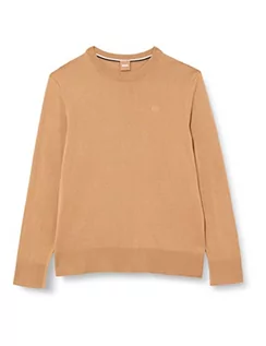 Swetry damskie - BOSS Damski sweter z dzianiny w kolorze średni beżowym, XL (DE) - grafika 1