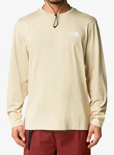 Koszulka z długim rękawem The North Face L/S Simple Dome Tee - gravel - Bluzy sportowe męskie - miniaturka - grafika 1