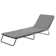 Leżaki ogrodowe - Łóżko turystyczne KOMFORT, składane, szare - miniaturka - grafika 1