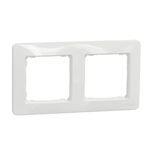 Ramka podwójna Schneider Sedna Design SDD311802 biała Design Elements - Klawisze i ramki - miniaturka - grafika 1