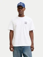 Koszulki męskie - Jack & Jones T-Shirt Raver 12301189 Biały Relaxed Fit - miniaturka - grafika 1