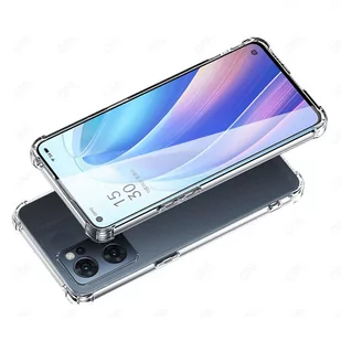 Silikonowe etui pancerne ShockProof Alogy do Oppo Reno7 5G Global Przezroczyste - Etui i futerały do telefonów - miniaturka - grafika 4