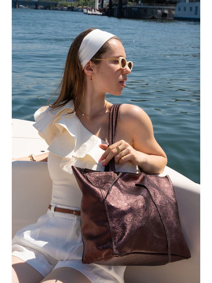 Victor & Hugo Paris Skórzany shopper bag 