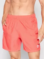 Kąpielówki męskie - adidas Szorty kąpielowe adicolor Essentials Trefoil HE9423 Różowy Regular Fit - miniaturka - grafika 1