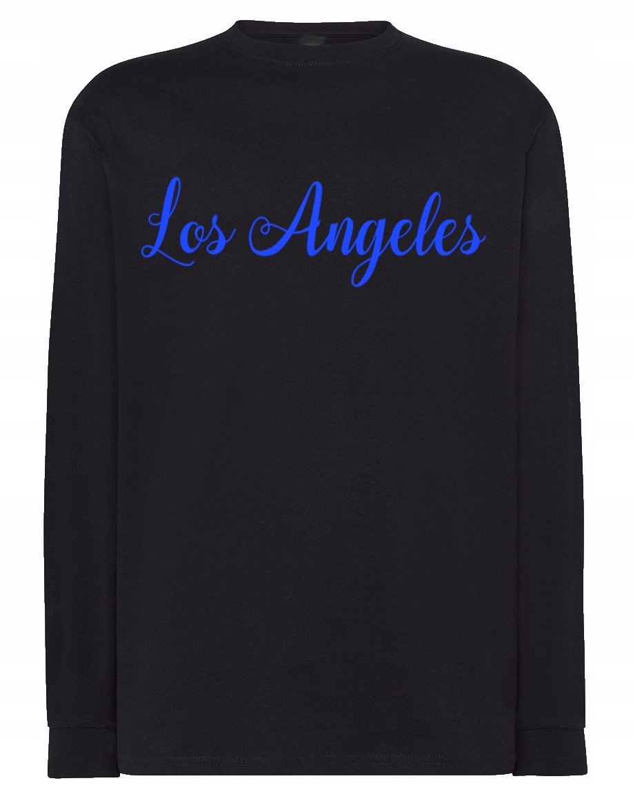 Longsleeve fajny nadruk napis LOS ANGELES r.4XL