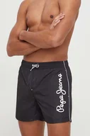 Stroje kąpielowe - Pepe Jeans szorty kąpielowe kolor czarny - miniaturka - grafika 1