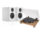 Zestawy stereo - Audio-Technica AT-LPW40WN (orzech) + A28 (biały) - miniaturka - grafika 1