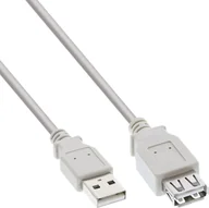 Kable USB - Kabel USB InLine USB-A - USB-B 3 m Szary 34603X - miniaturka - grafika 1