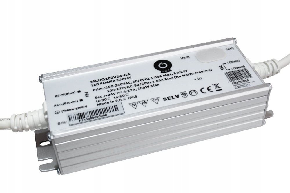POS Zasilacz hermetyczny MCHQ100V24-GA 100W 24V 4,17A