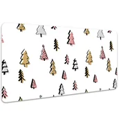 Podkładki na biurko - Duża podkładka na biurko Pastelowe choinki 100x50cm, Dywanomat - miniaturka - grafika 1