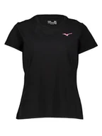 Koszulki sportowe damskie - Mizuno Koszulka sportowa "Athletic" w kolorze czarnym - miniaturka - grafika 1