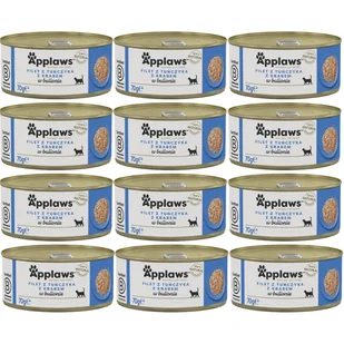 Applaws Cat Tuńczyk z krabem 12x70g PUSZKA - Mokra karma dla kotów - miniaturka - grafika 1