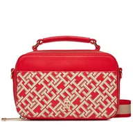 Torebki damskie - Torebka Tommy Hilfiger Iconic Tommy Camera Bag Mono AW0AW16083 Czerwony - miniaturka - grafika 1