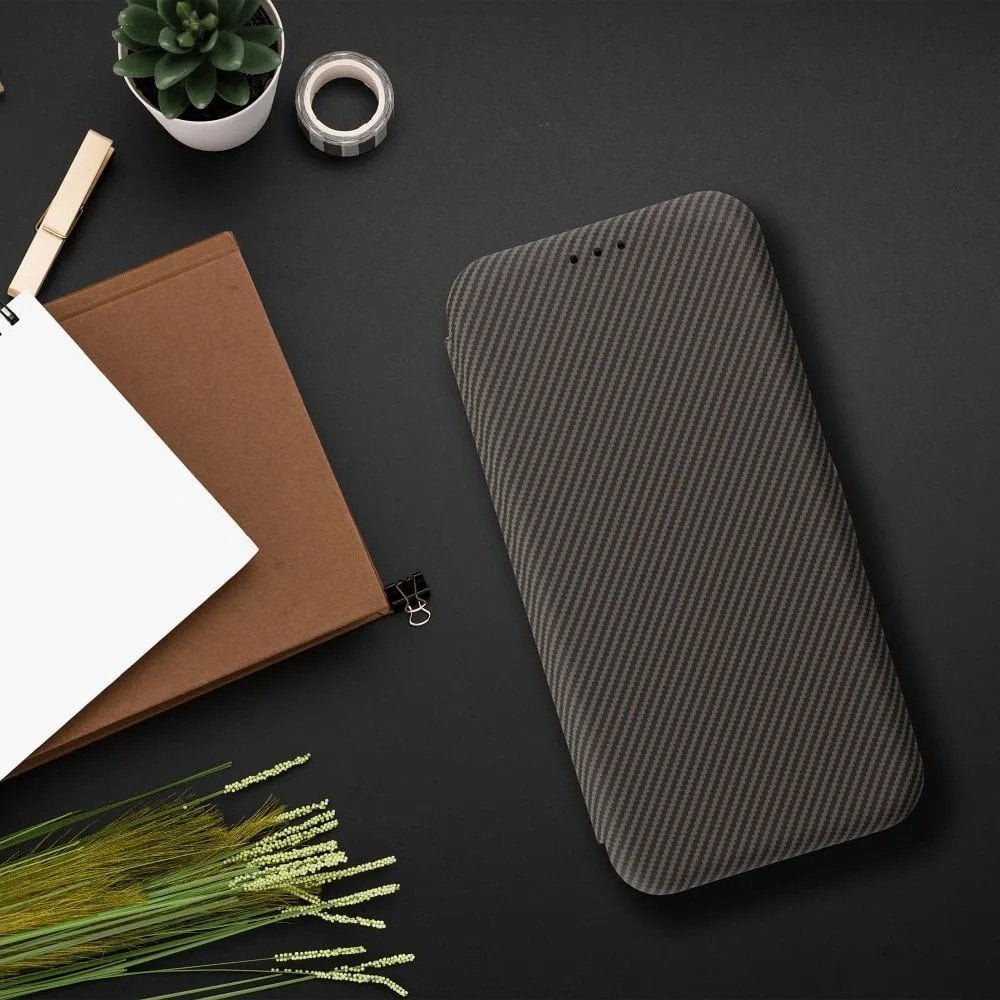 Kabura FOLIO Side Magnet kompatybilny z S-PEN do SAMSUNG S23 ULTRA brązowy