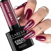 Lakiery hybrydowe - Claresa Mystic Aura 3 Lakier Hybrydowy Winny Burgund 5 G - miniaturka - grafika 1