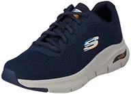 Trampki męskie - Skechers Męskie tenisówki Arch Fit, granatowe, 13 UK - miniaturka - grafika 1