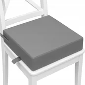 Krzesełka do karmienia - CZAS BOBASA SIEDZISKO NA KRZESŁO DLA DZIECI PODWYŻSZENIE WODOODPORNE NIEPRZEMAKALNE SZARE - miniaturka - grafika 1
