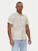 Koszule męskie - Guess Koszula M5GH68 WH3A0 Beżowy Regular Fit - miniaturka - grafika 1