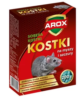 Agrecol AROX-KOSMYSZ200 - kostka na myszy i szczury 200 g - 4 dni i po kłopocie. - Zwalczanie i odstraszanie szkodników - miniaturka - grafika 1